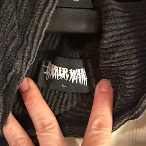 Dolls Kill Washed Black Sleeveless Ruched Dress - Picture 4 of 5